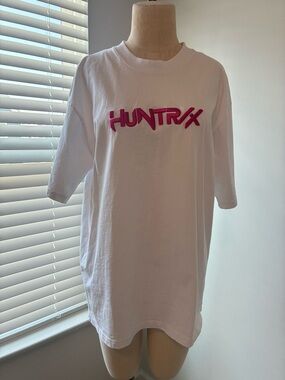 Huntrix Unisex Embroidered White T-Shirt